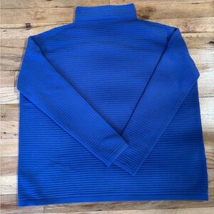 Funnel neck purple sweater